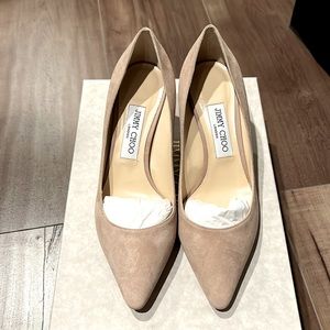 NEW JIMMY CHOO ROMY 60 suede (sz 37.5)